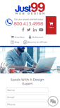 Mobile Screenshot of just99webdesign.com